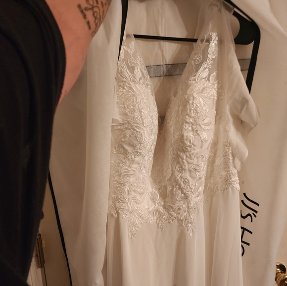 Jjs House Bridesmaid Gown Ivory Size 16W - Picture 4 of 6